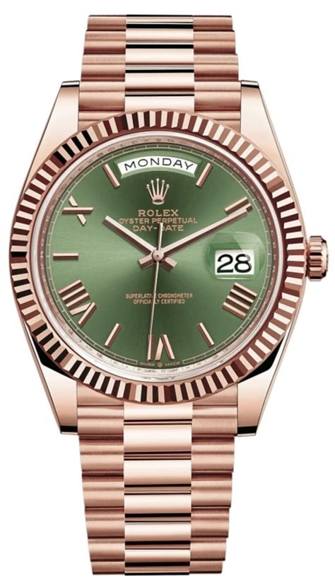 rolex day date olive green retail price|rolex oyster perpetual day date.